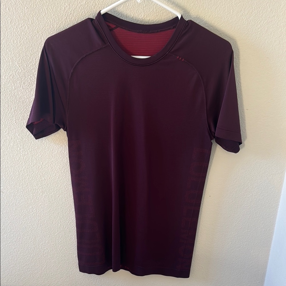 Burgundy Lululemon Workout Shirt XS